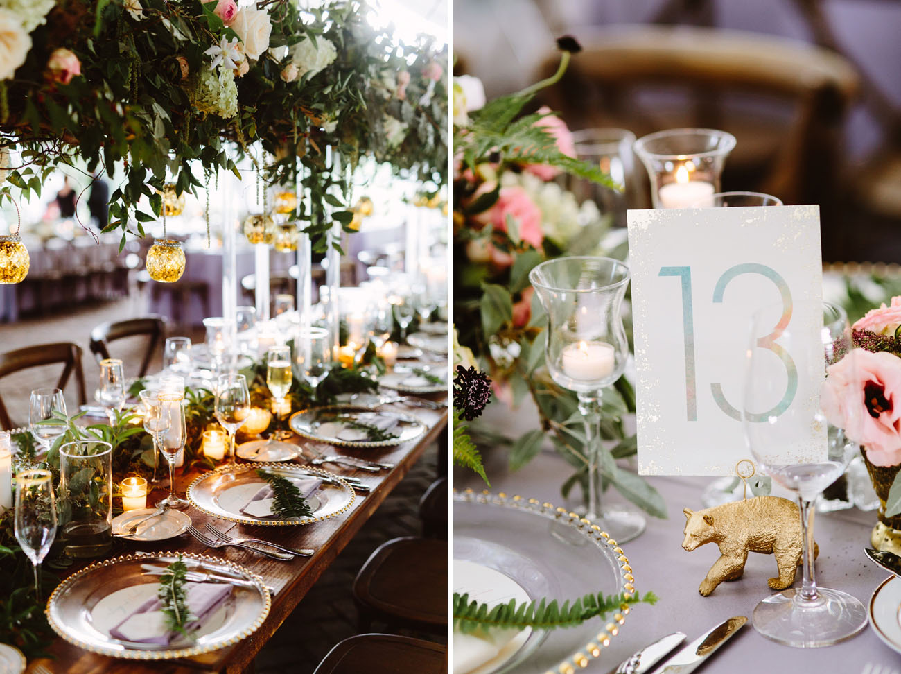 ombre table numbers