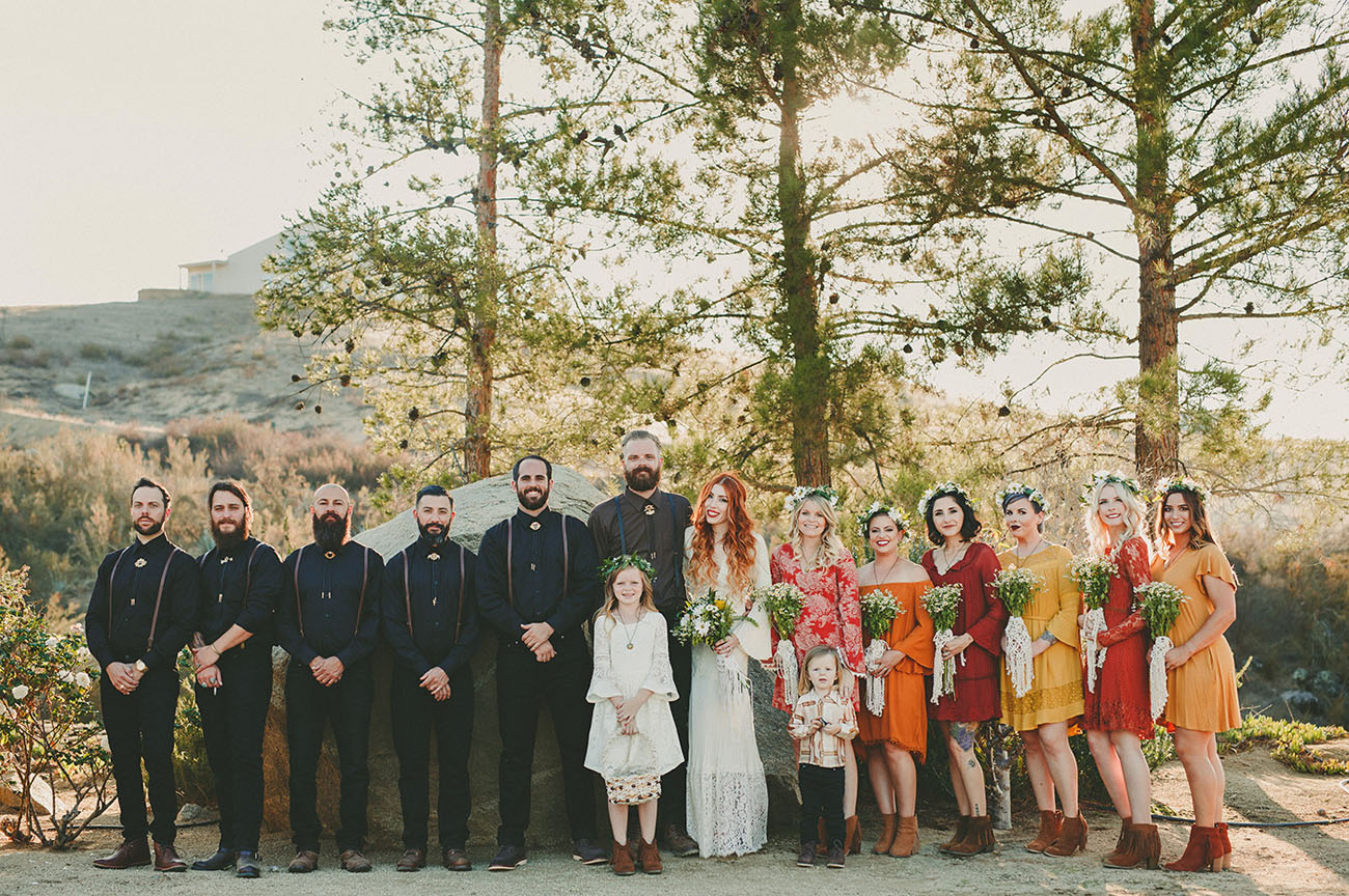 1960s Woodstock Themed Wedding
