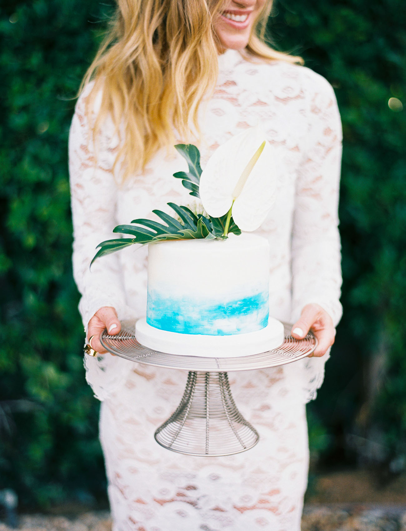 tropical blue cake
