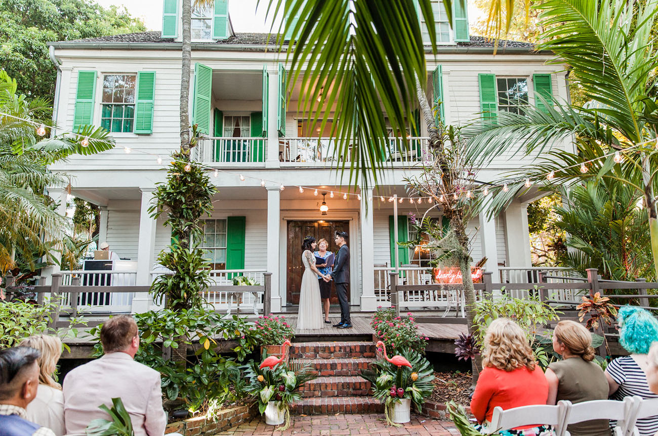 Kitschy Cute Tropical Key West Wedding