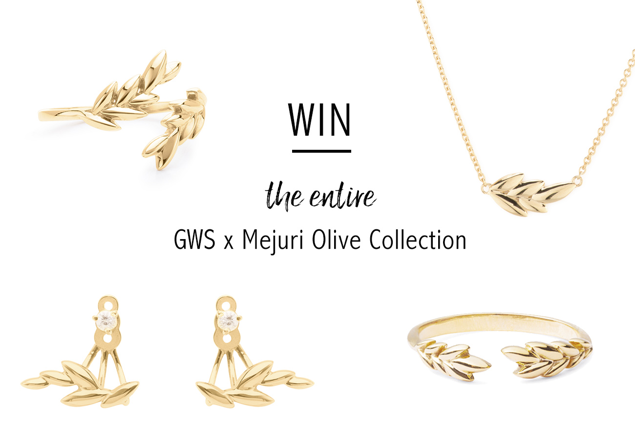 win the entire GWSxMejuri Olive collection
