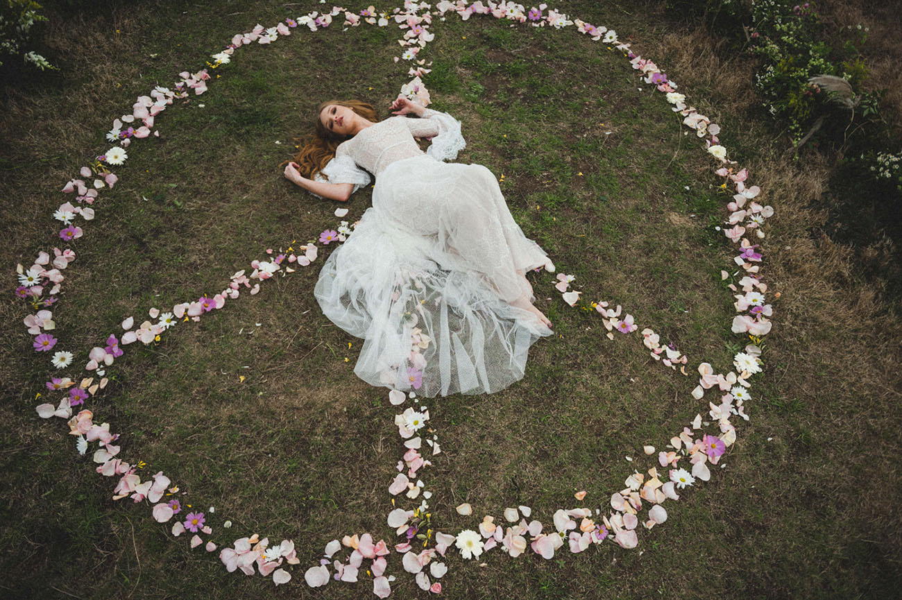 peace flower sign