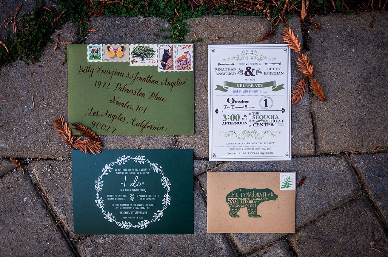woodland invitation