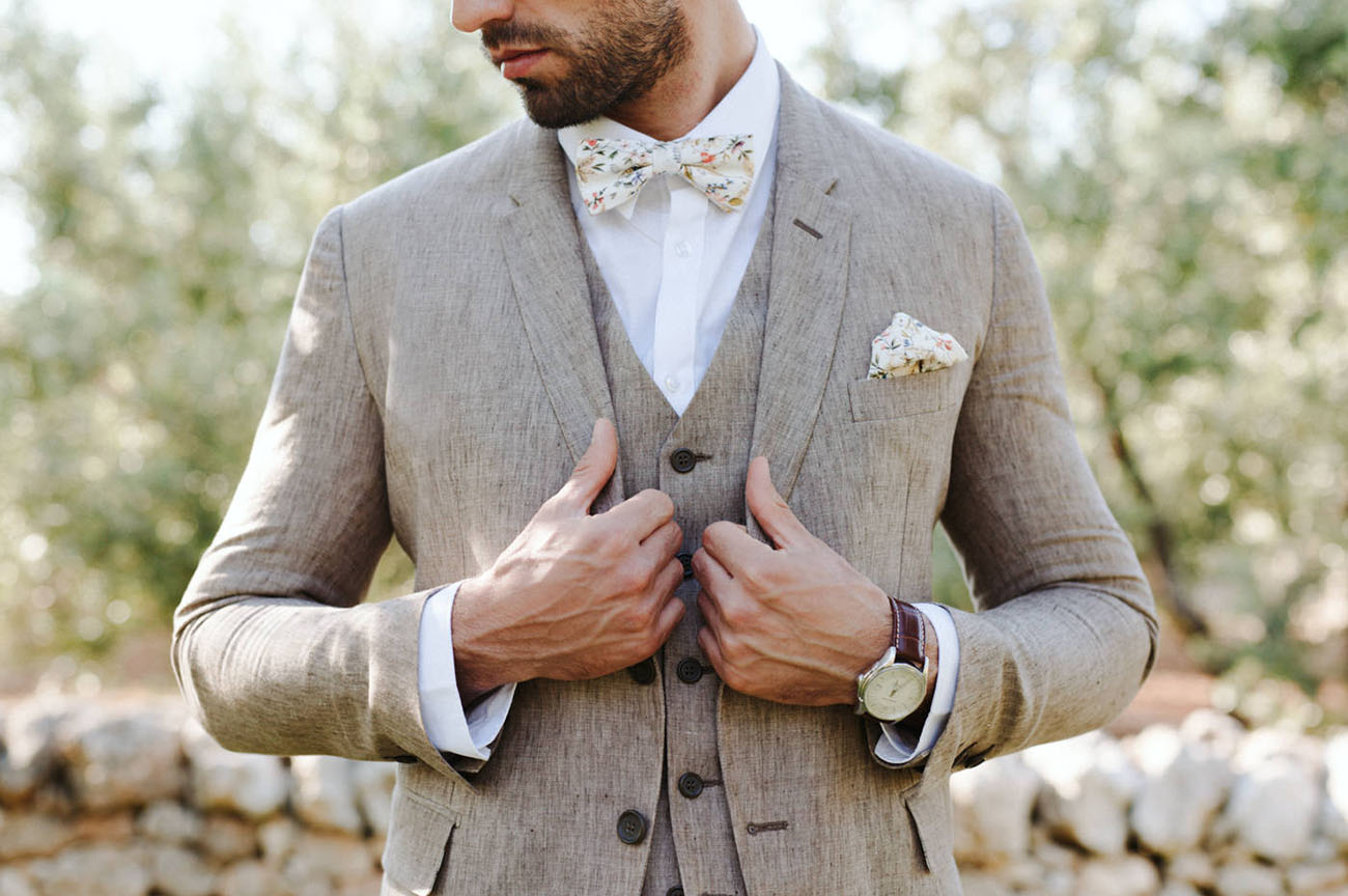 tweed groom suit