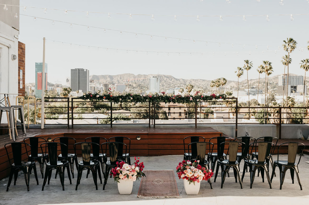 Hollywood Loft Rooftop Wedding