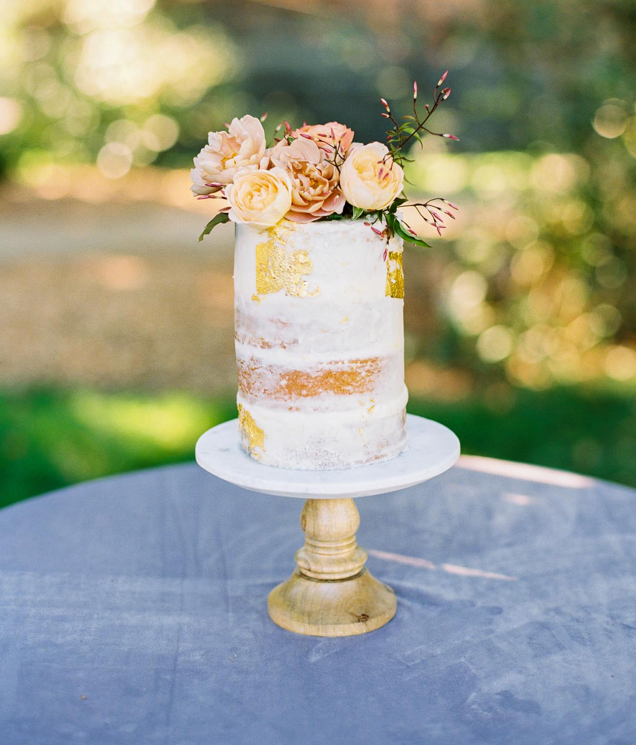 simple naked cake
