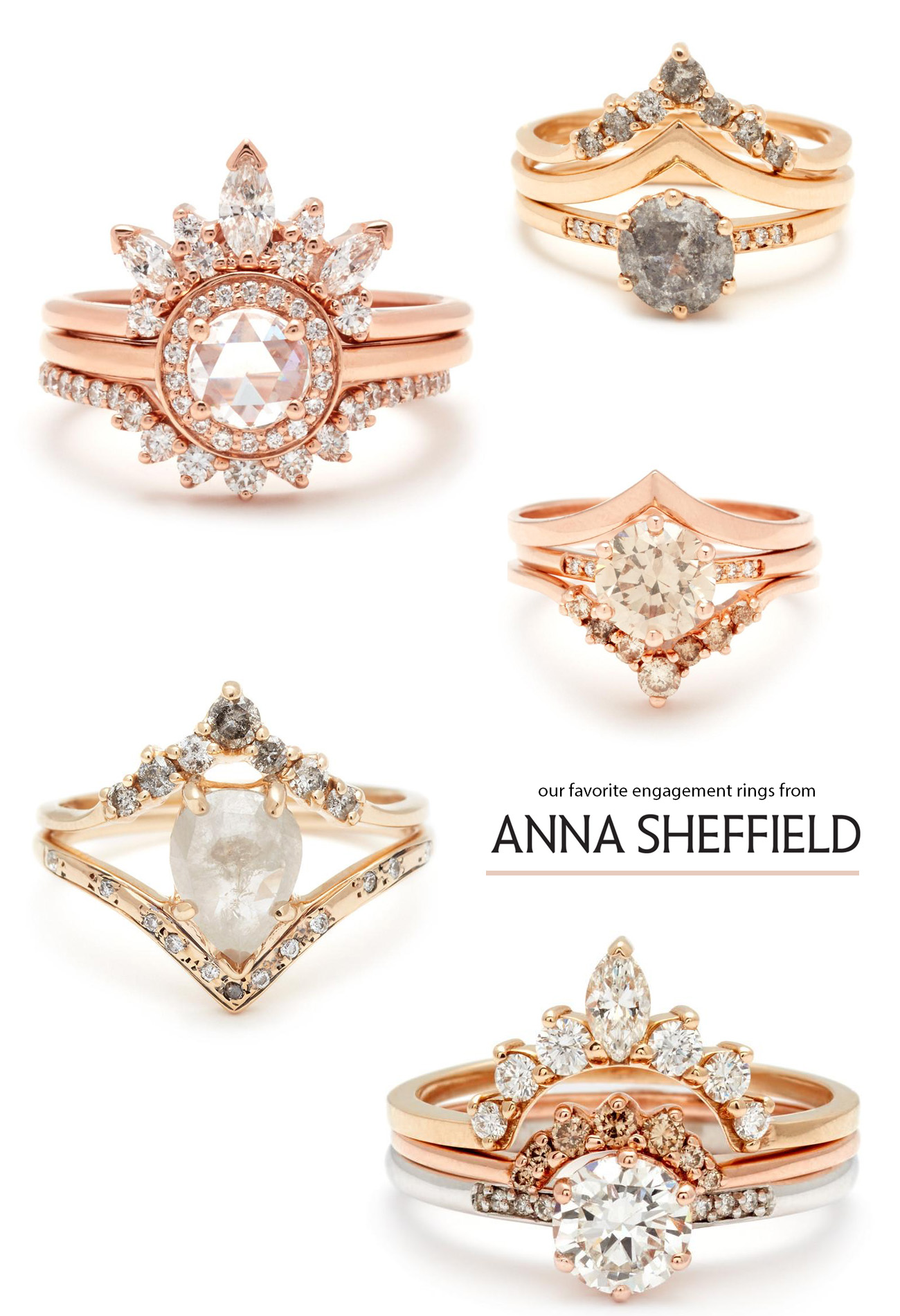 favorite engagement rings from Anna Sheffield