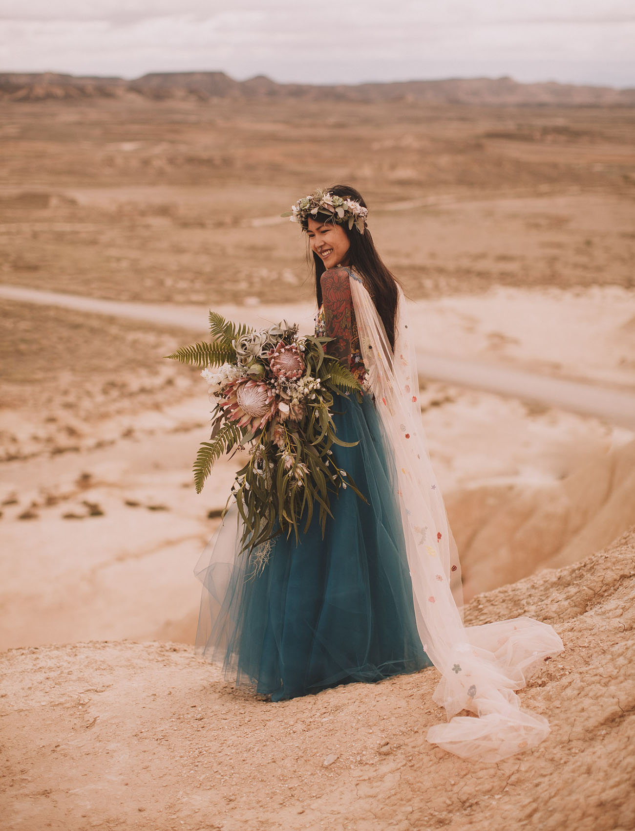 whimsical blue gown