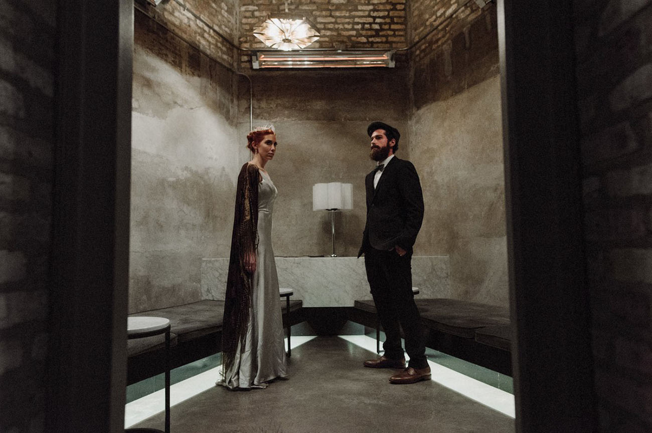 Sleek + Silver: An Edgy + Intimate Chicago Elopement