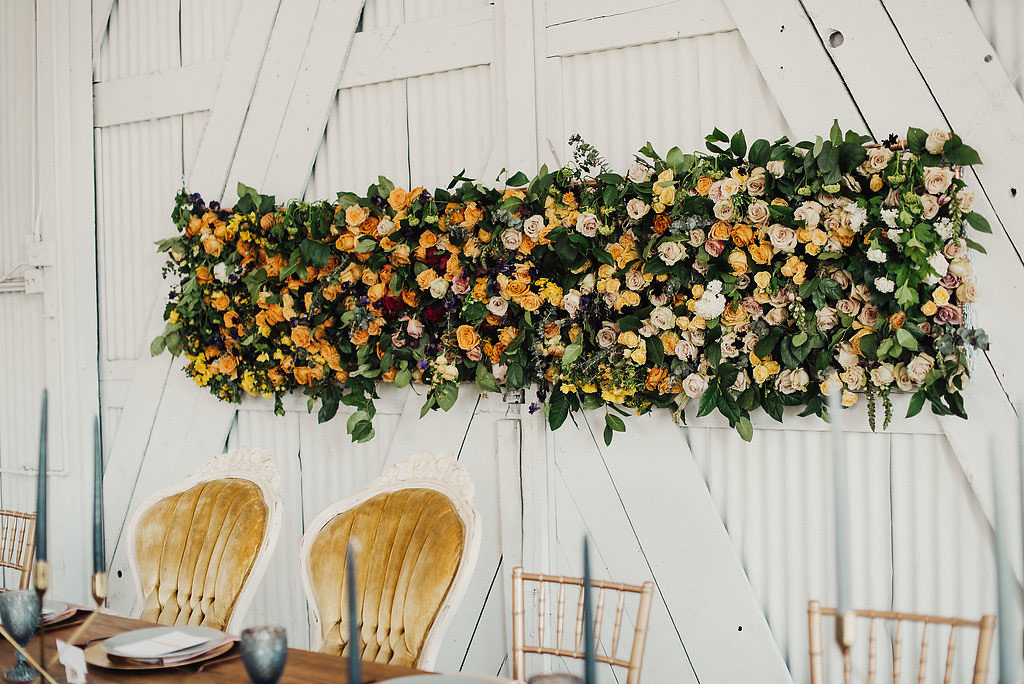 floral wall piece