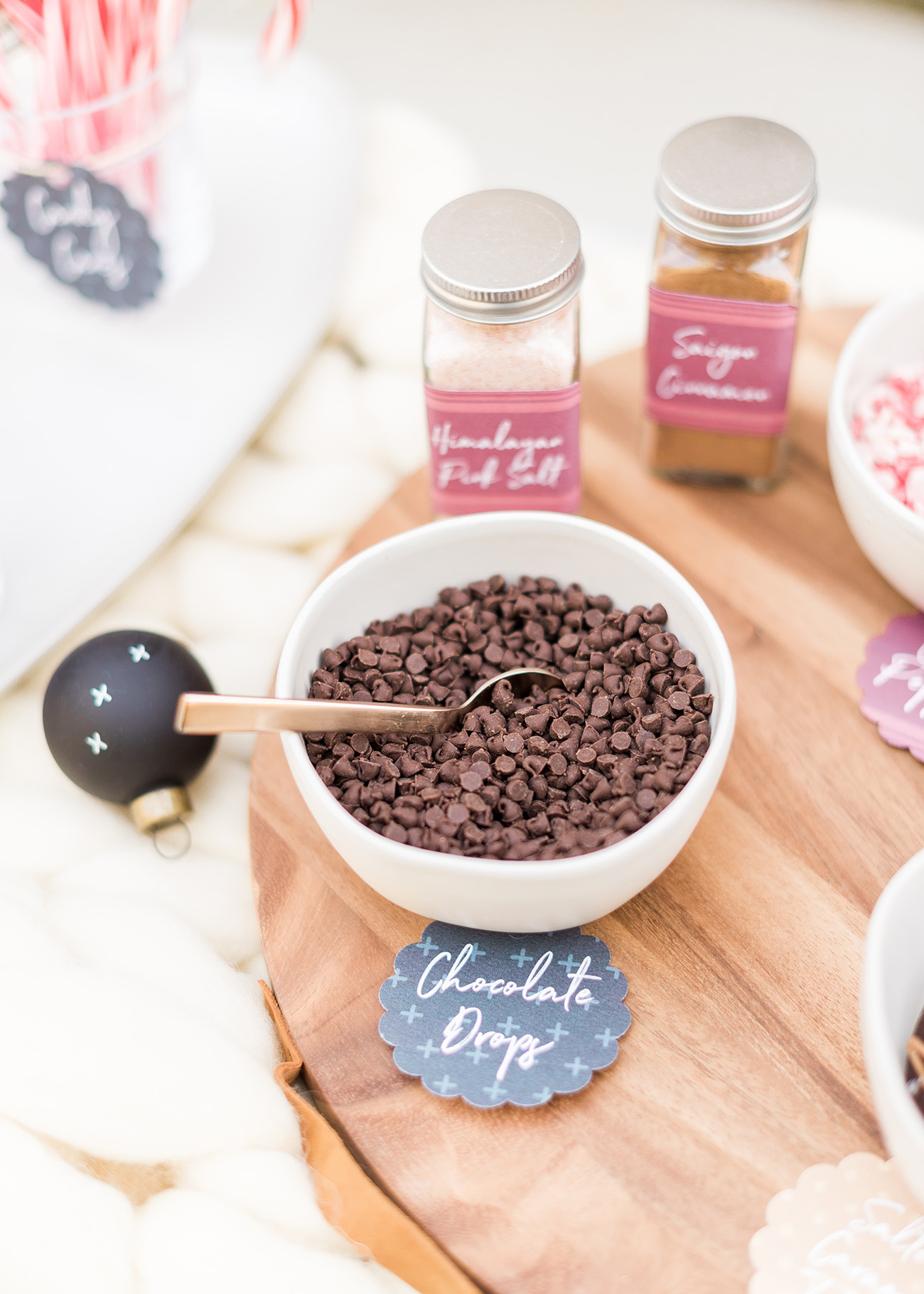 Hot Cocoa Bar with free printables