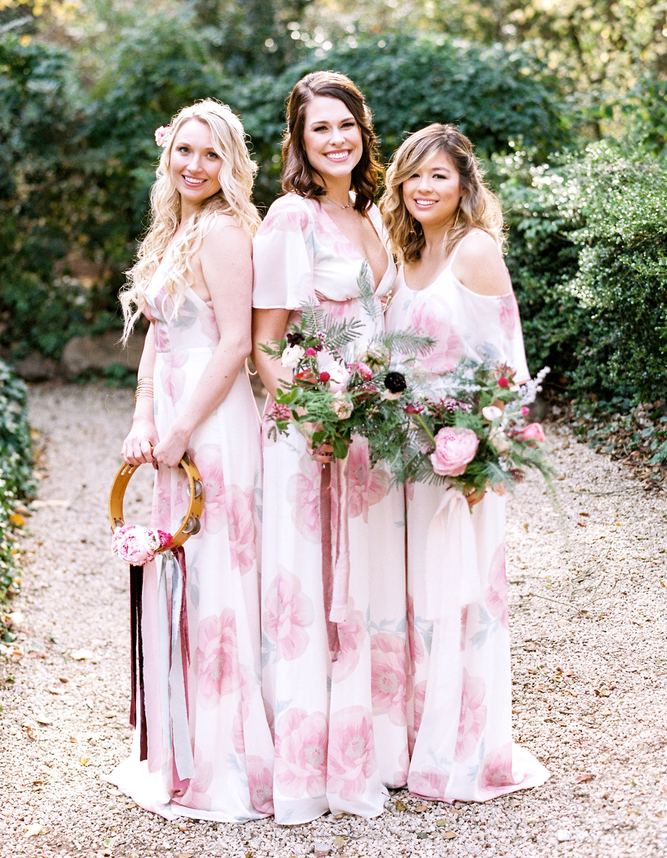 GWSxMumu Bridesmaids Dresses in Wedding Bells Floral Print