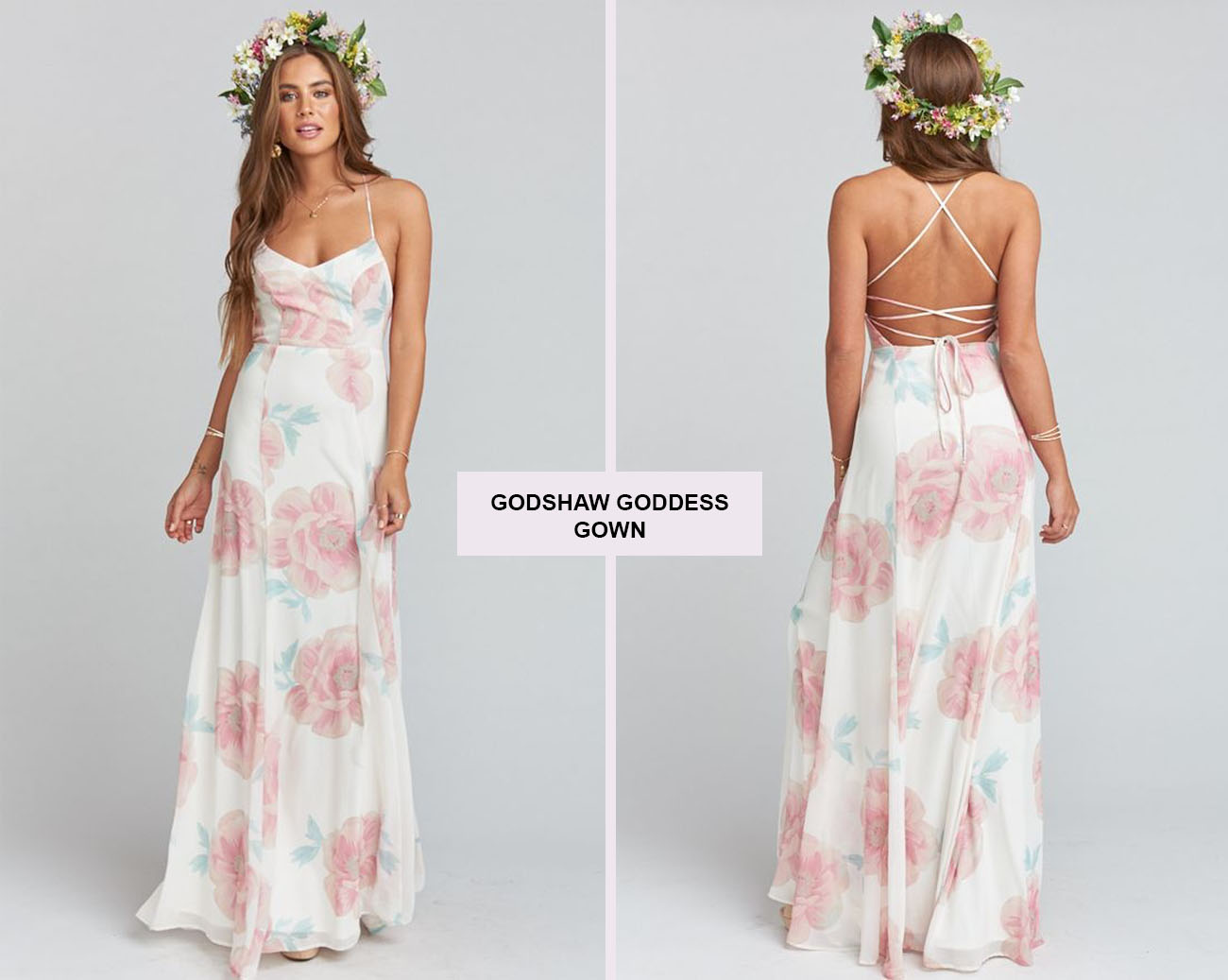 Godshaw Goddess Gown in Wedding Bells Floral