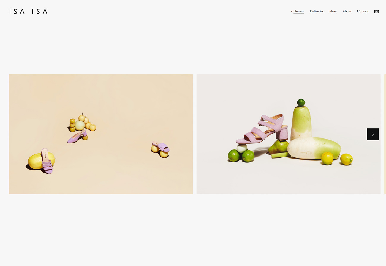 Isa Isa Floral Website built with Squarespace