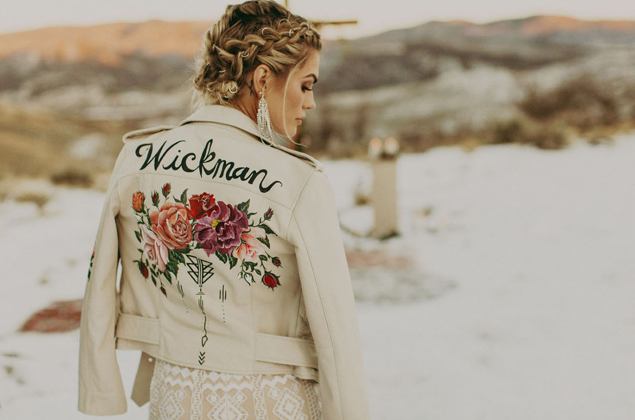 custom bridal jacket