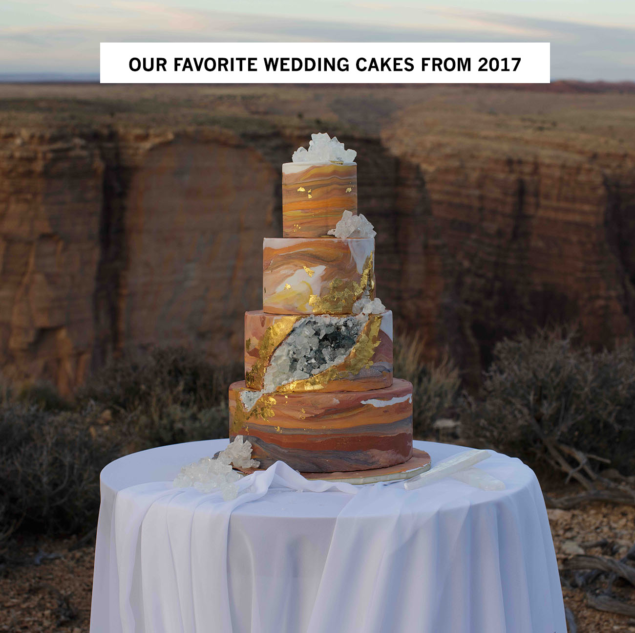 Our Favorite Wedding Cakes from 2017