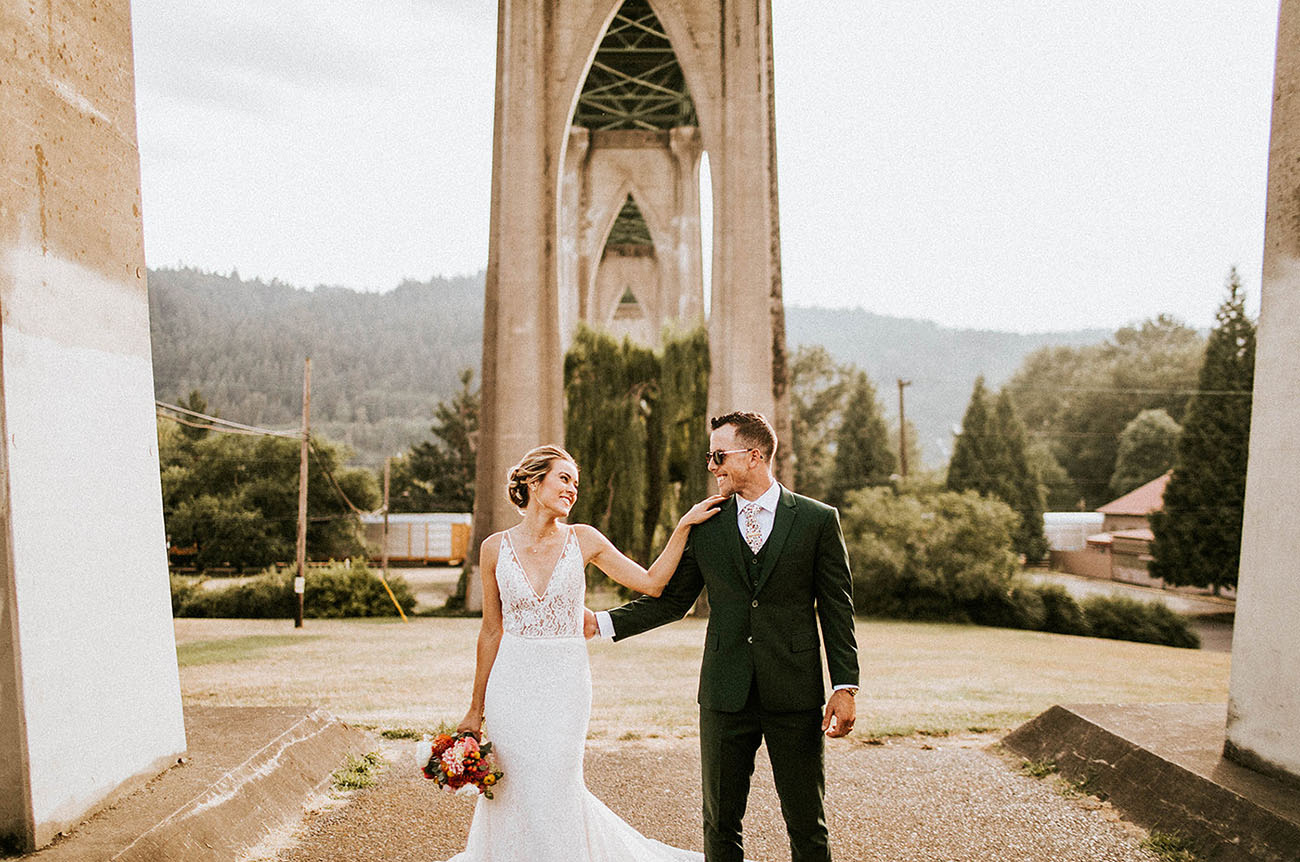 Romantic Cathedral Park Wedding 