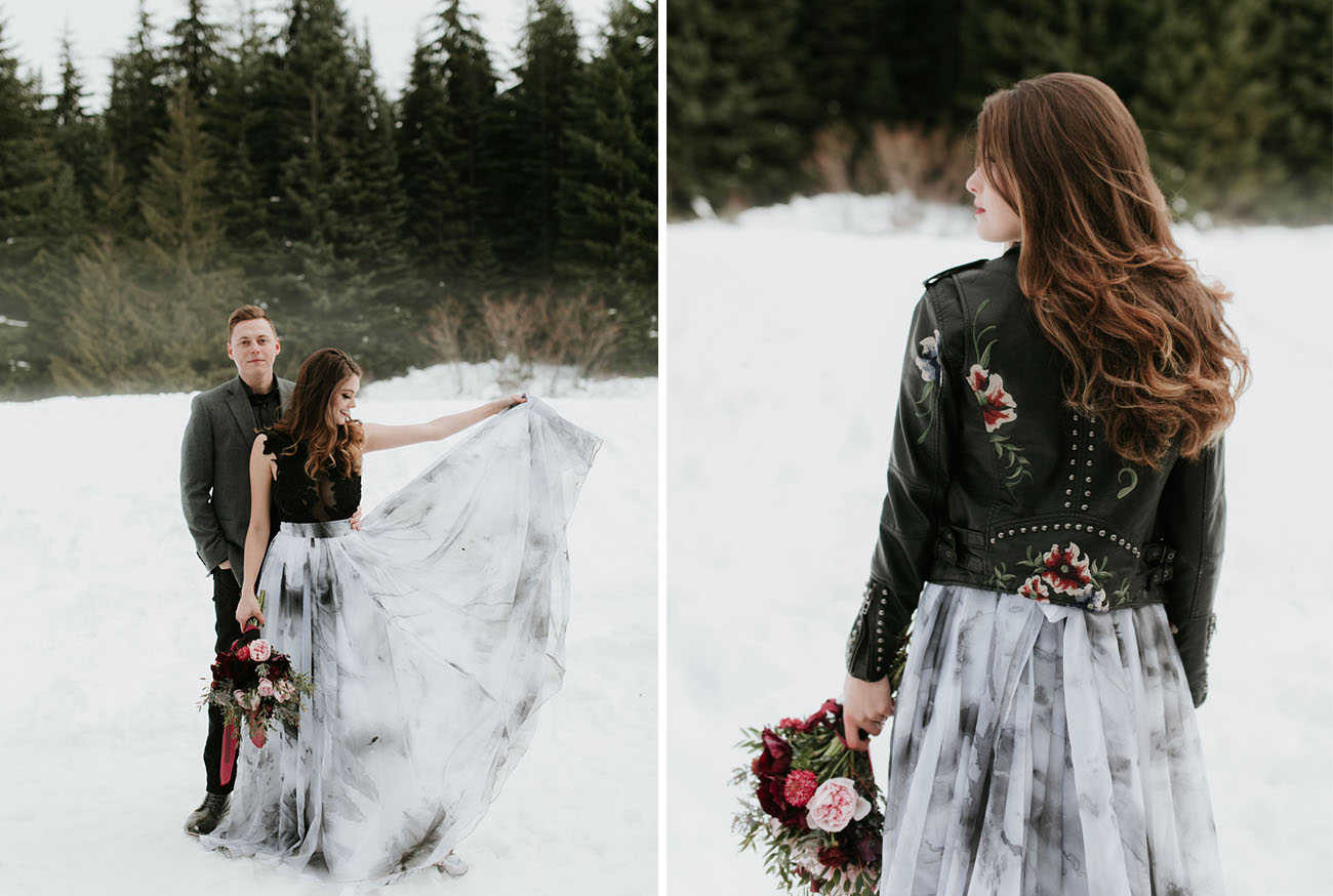 Dark and Moody Winter Wedding Inspiration