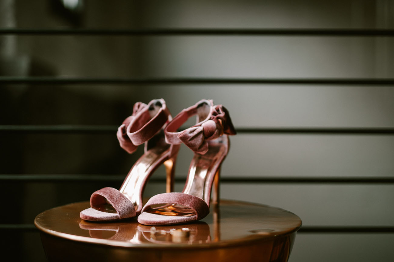 blush velvet heels