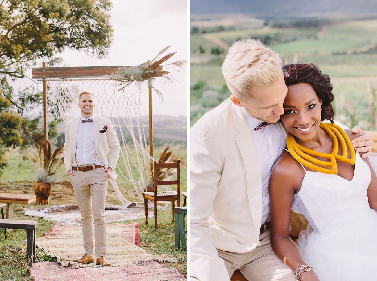 African Sunset Wedding Inspiration
