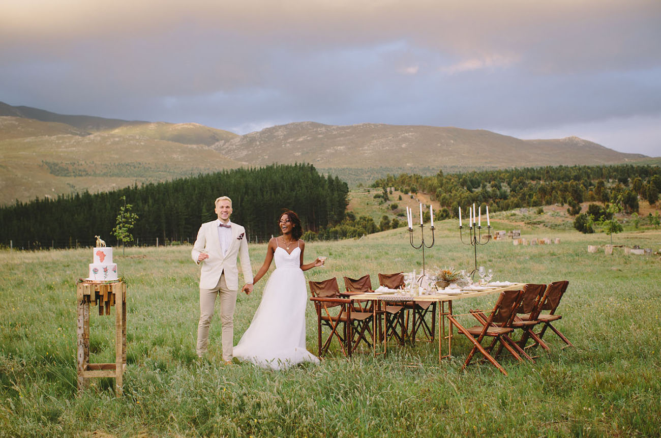 African Sunset Wedding Inspiration