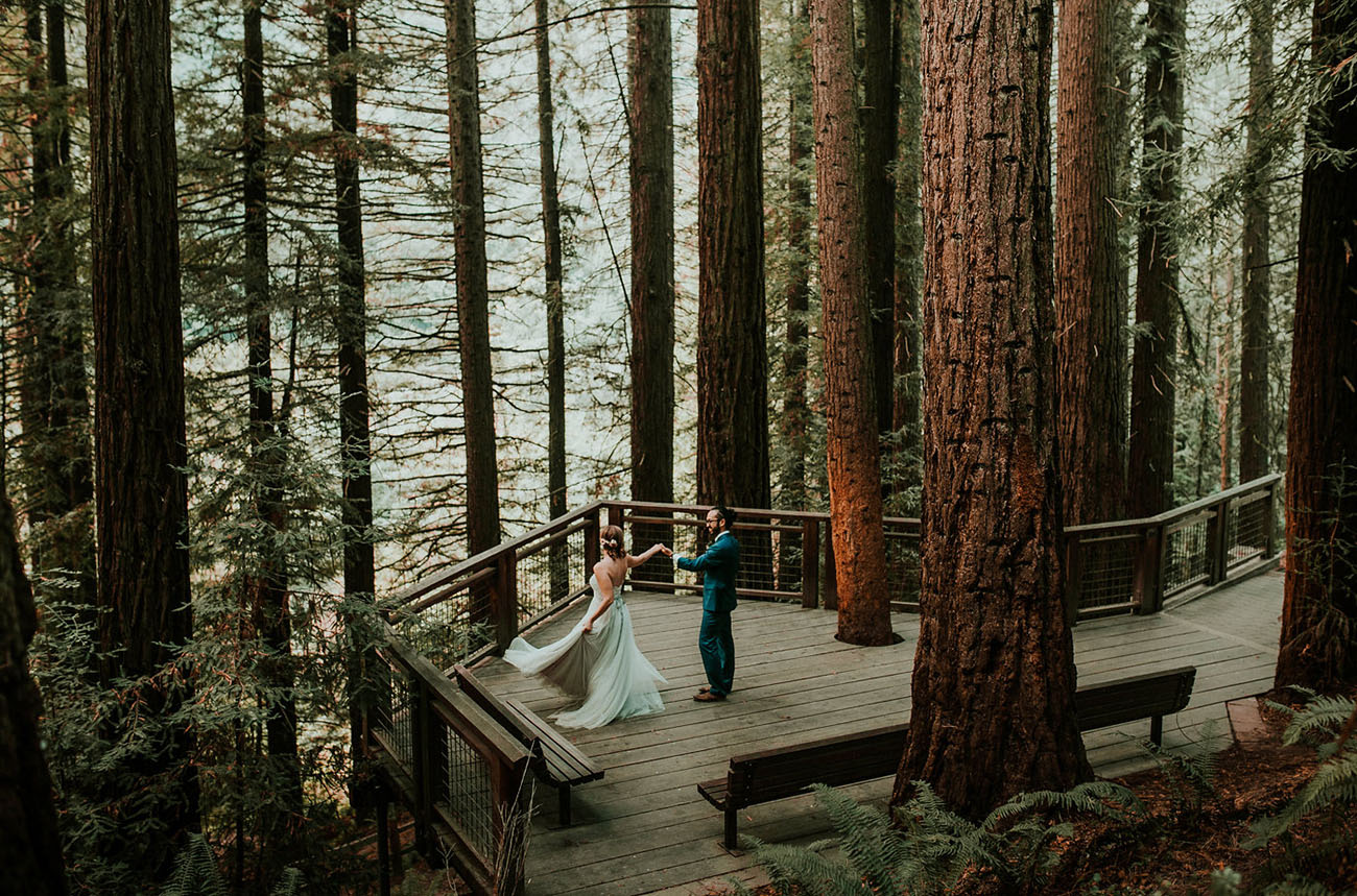 Portland Oregon Forest Wedding