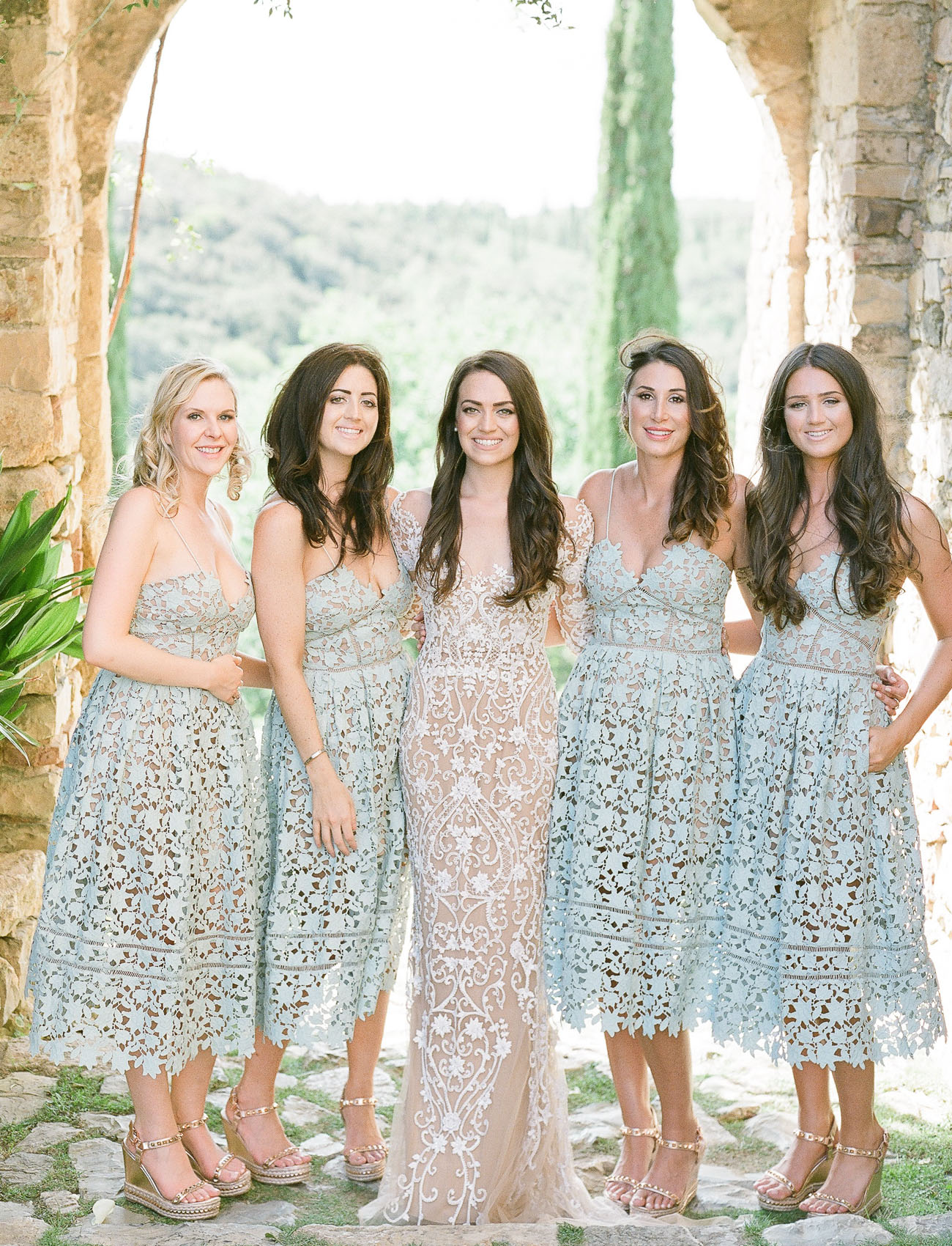 lace dress bridesmaids