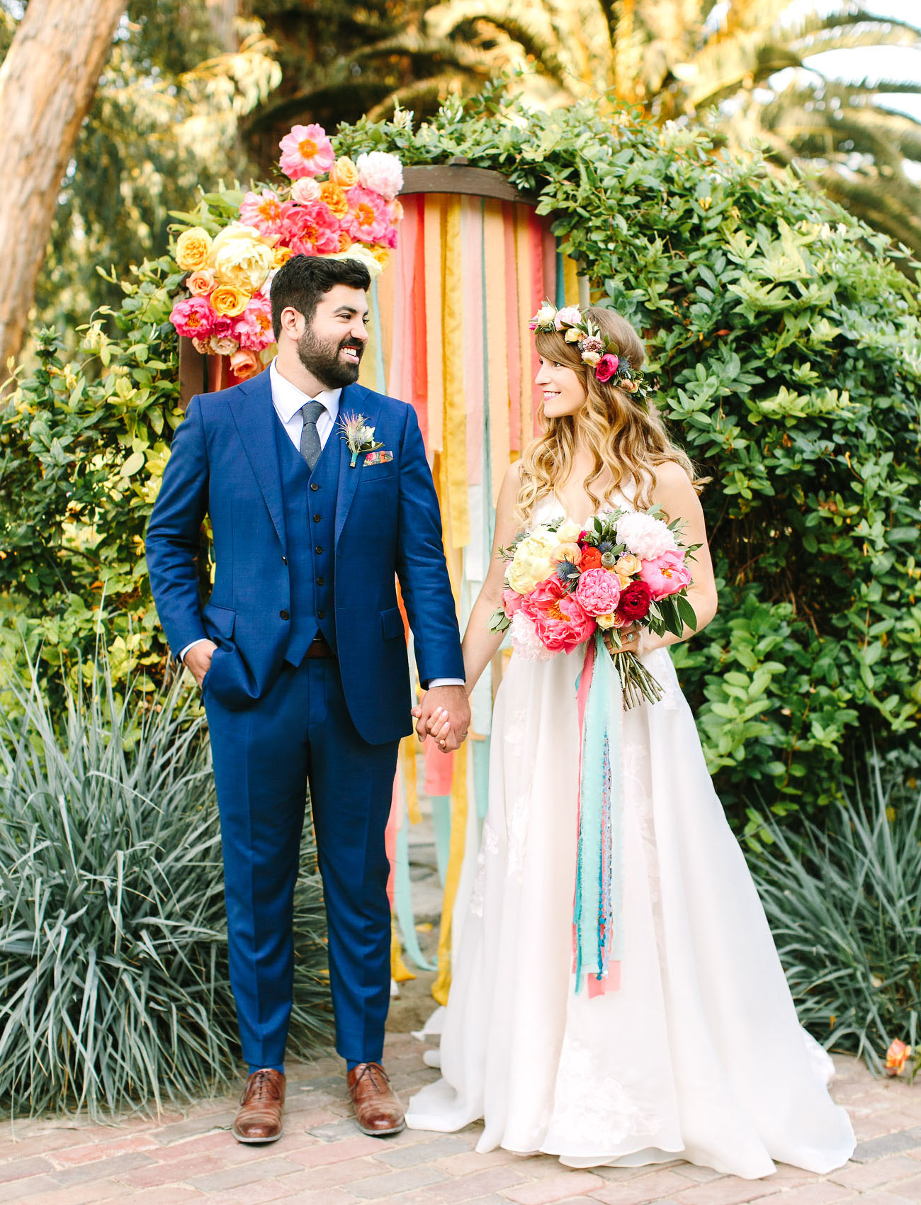 Super Colorful California Inspired Wedding