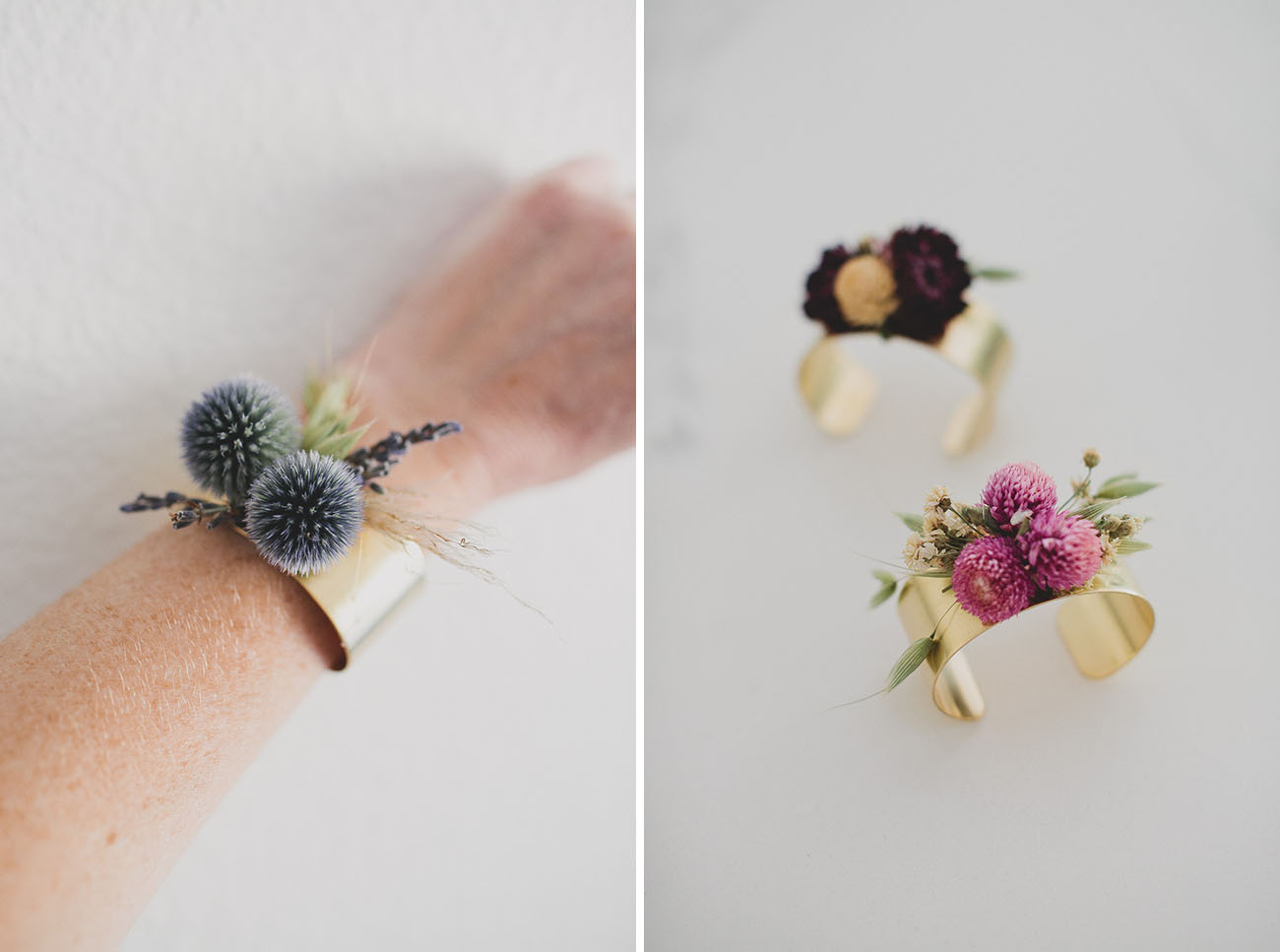 DIY Dried Flower Cuff with Afloral