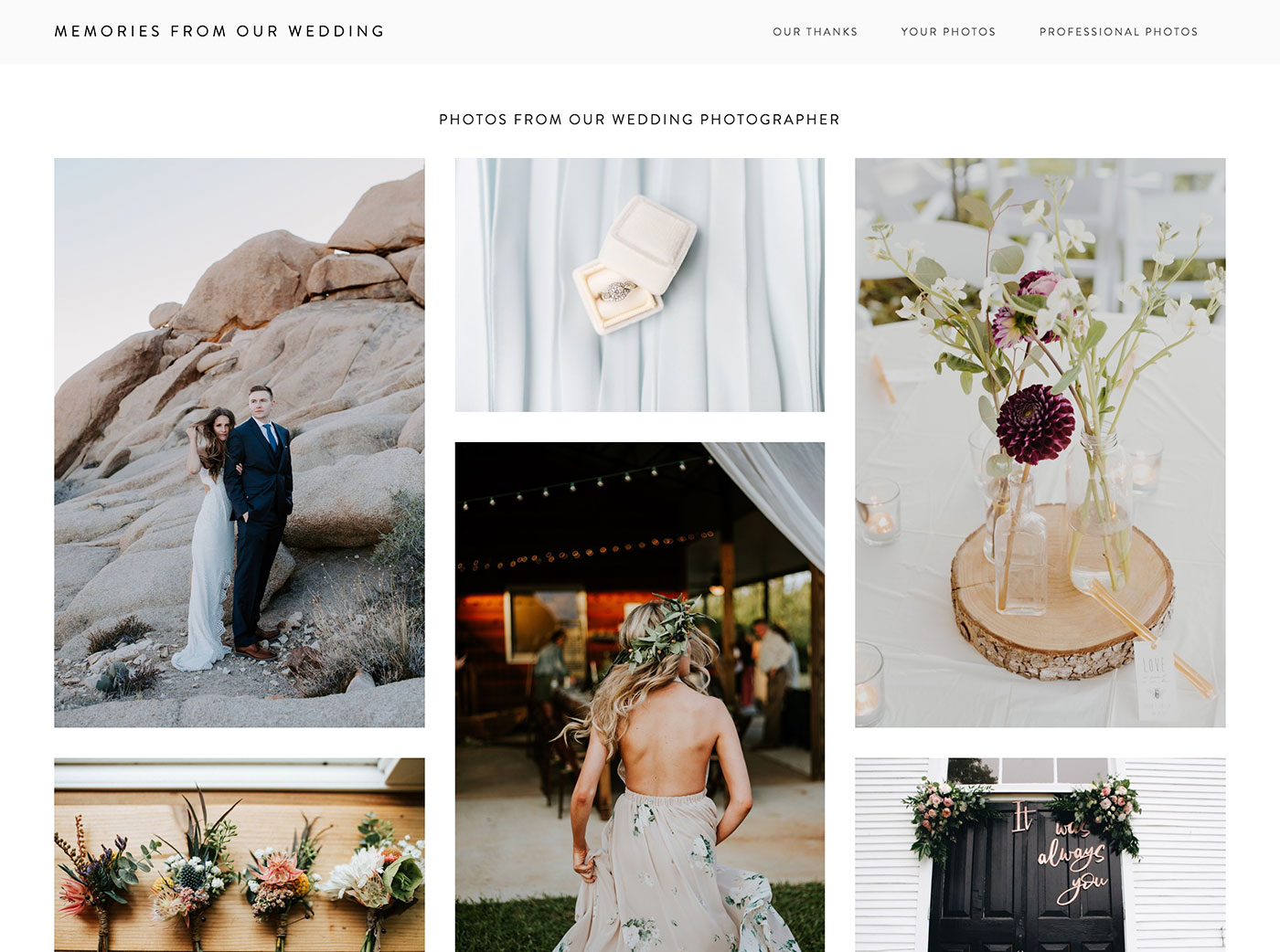 What to do with your wedding website after the wedding!