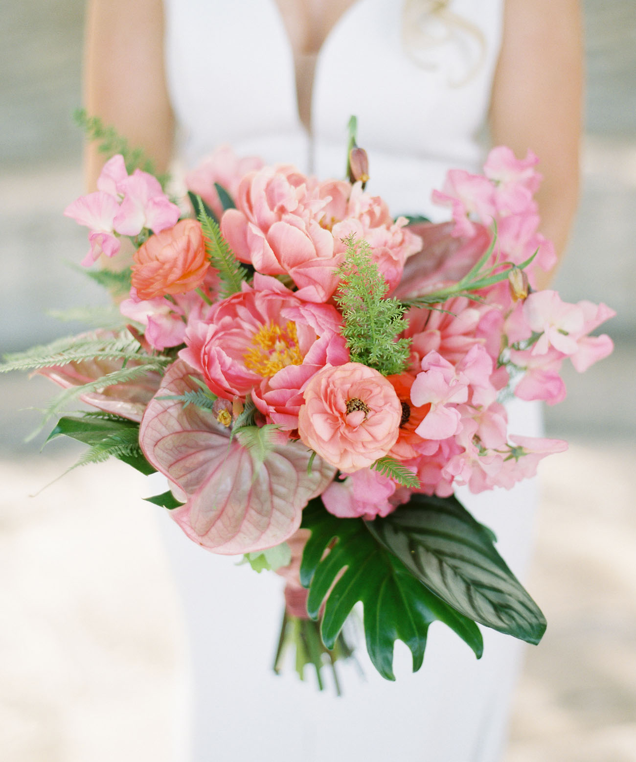 tropical pink bouquet