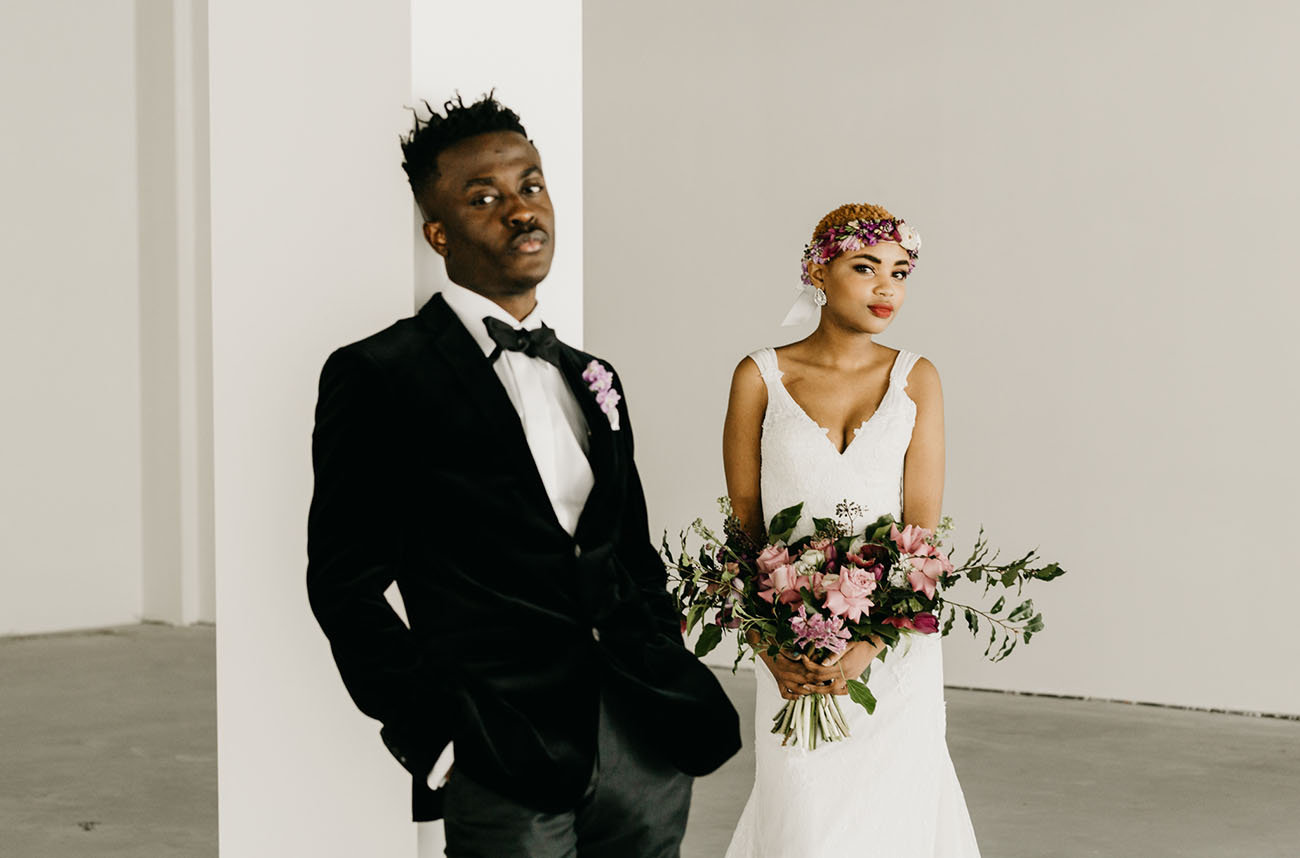 Ultra Violet Industrial Inspired Wedding