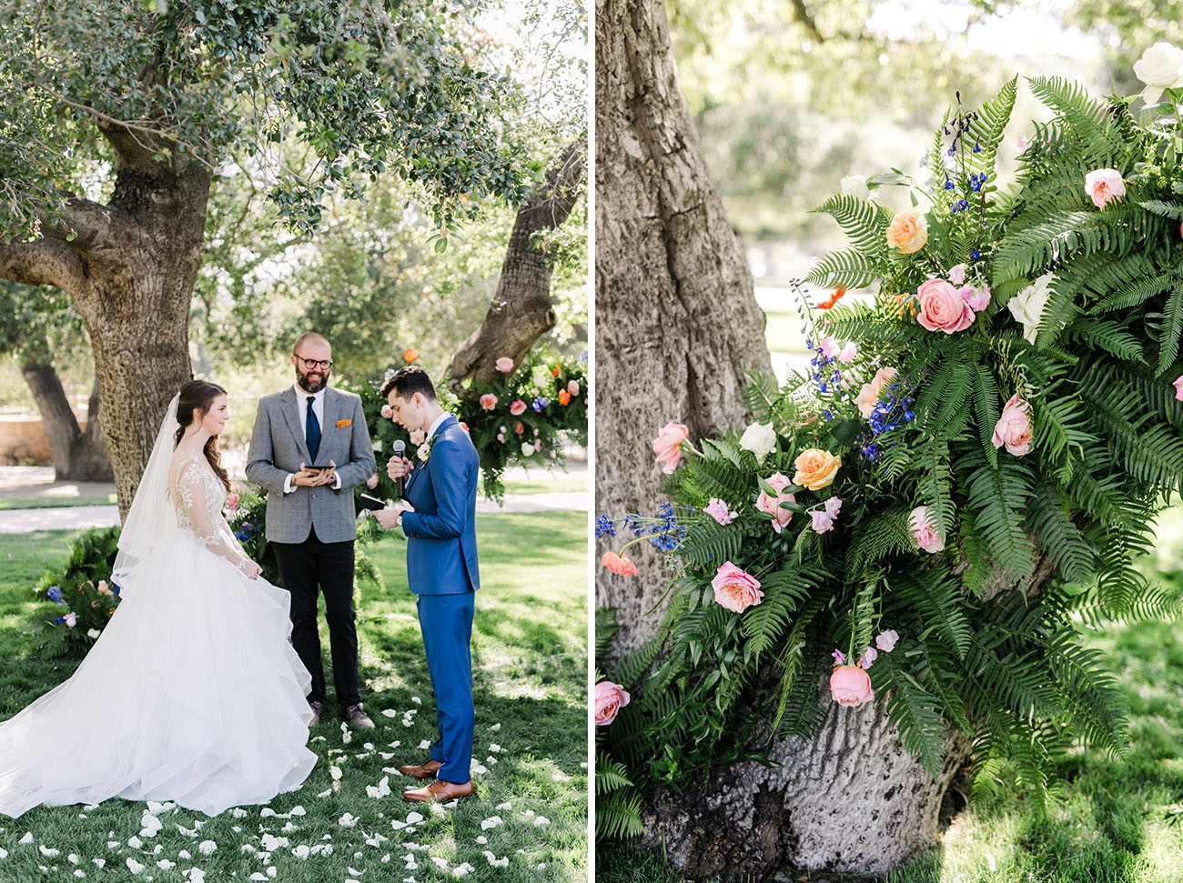 Colorful Spring Backyard Wedding