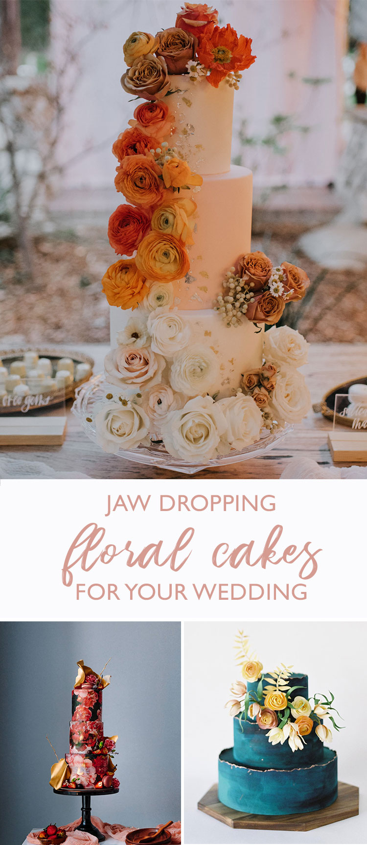 15 Jaw-Dropping Floral Cake Ideas for Your Wedding