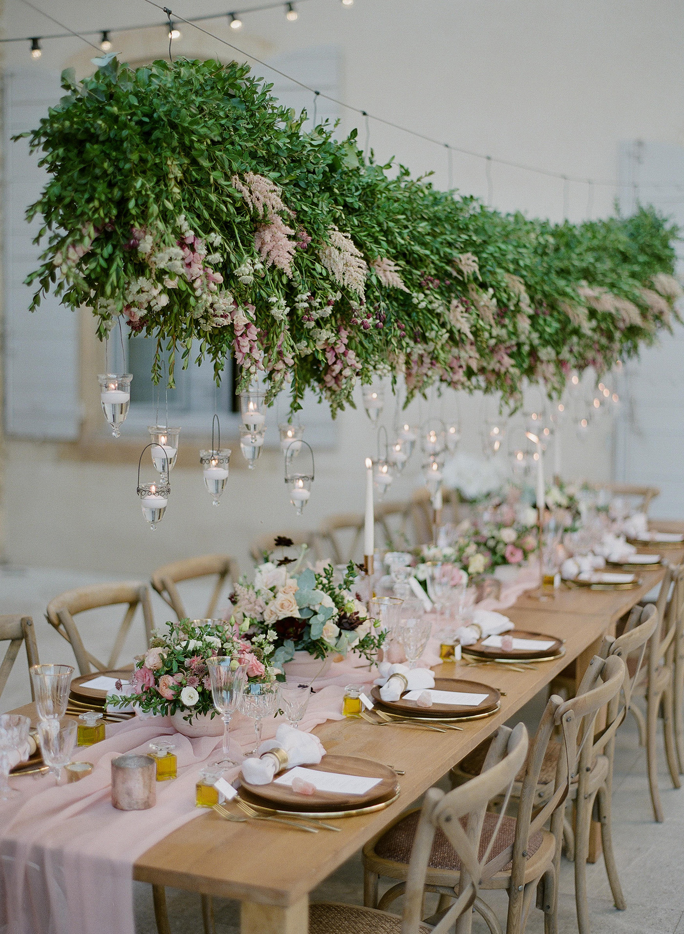 Love is in the Air! Hanging Floral Installation Ideas for the Wedding -  Green Wedding Shoes