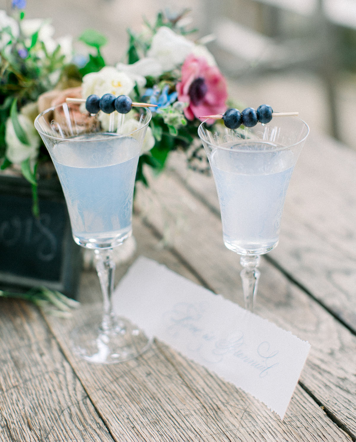 blue cocktails