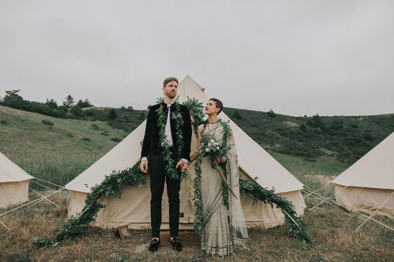 Multicultural Glamping Wedding with Indian Influences at a ...