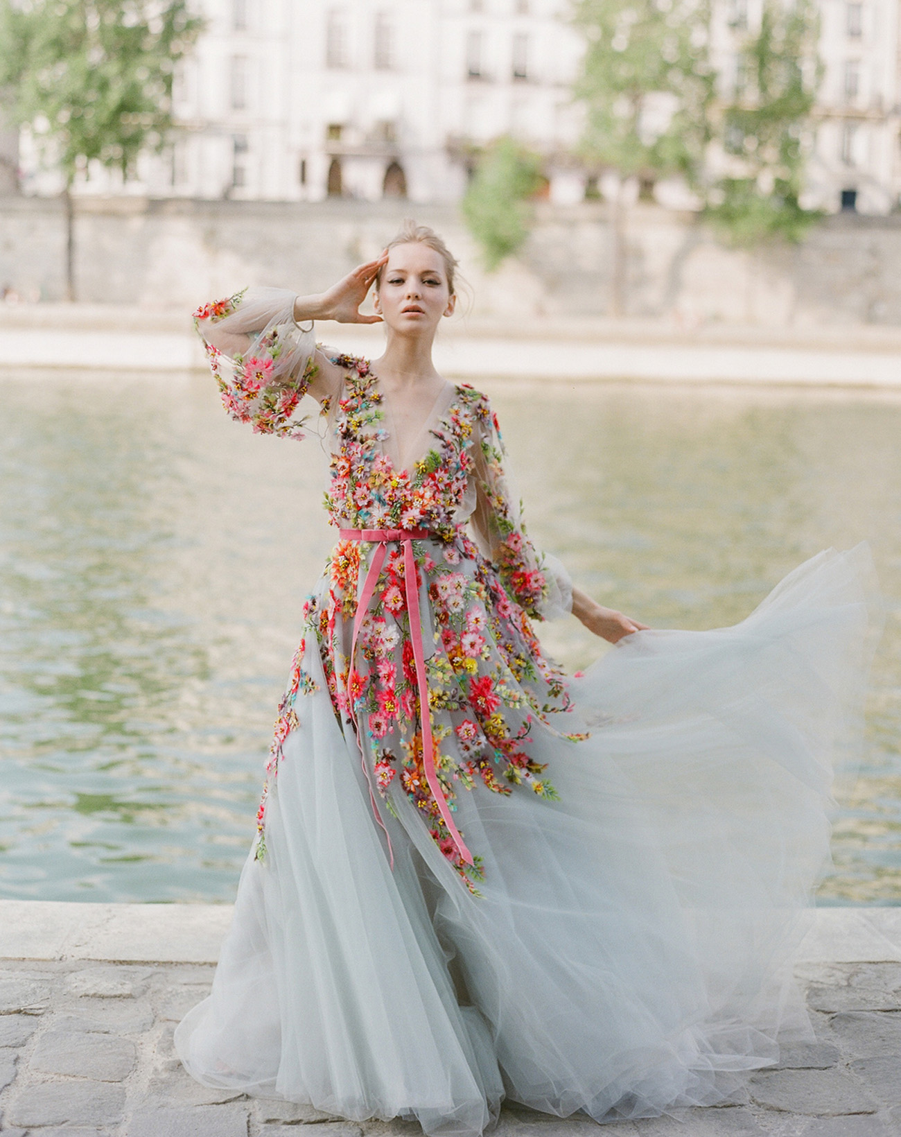Touch of Color Wedding Gown Collection | Claire Pettibone
