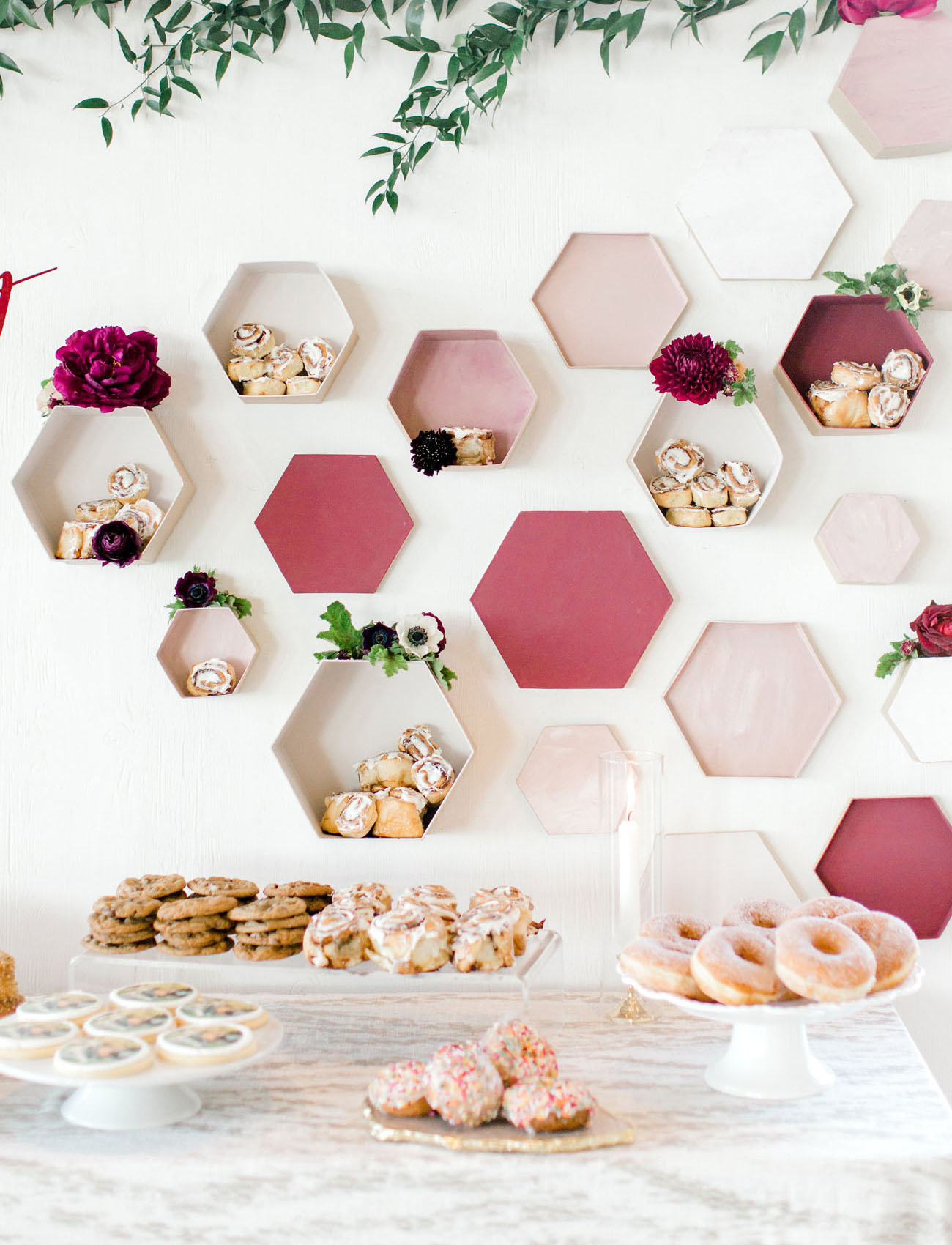 honeycomb dessert backdrop