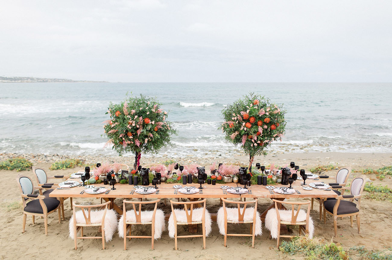 reception by the beach