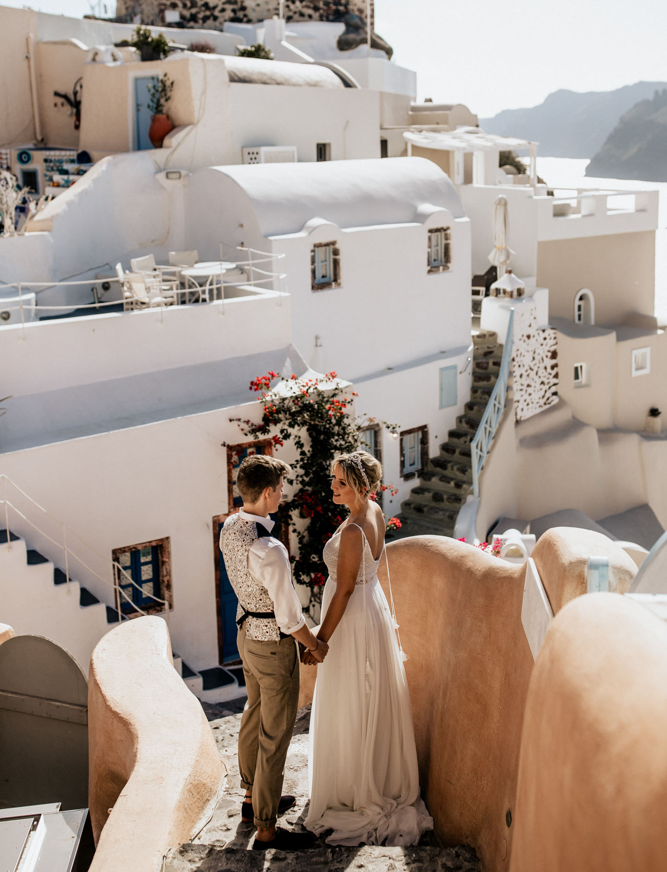 Boho Santorini Wedding