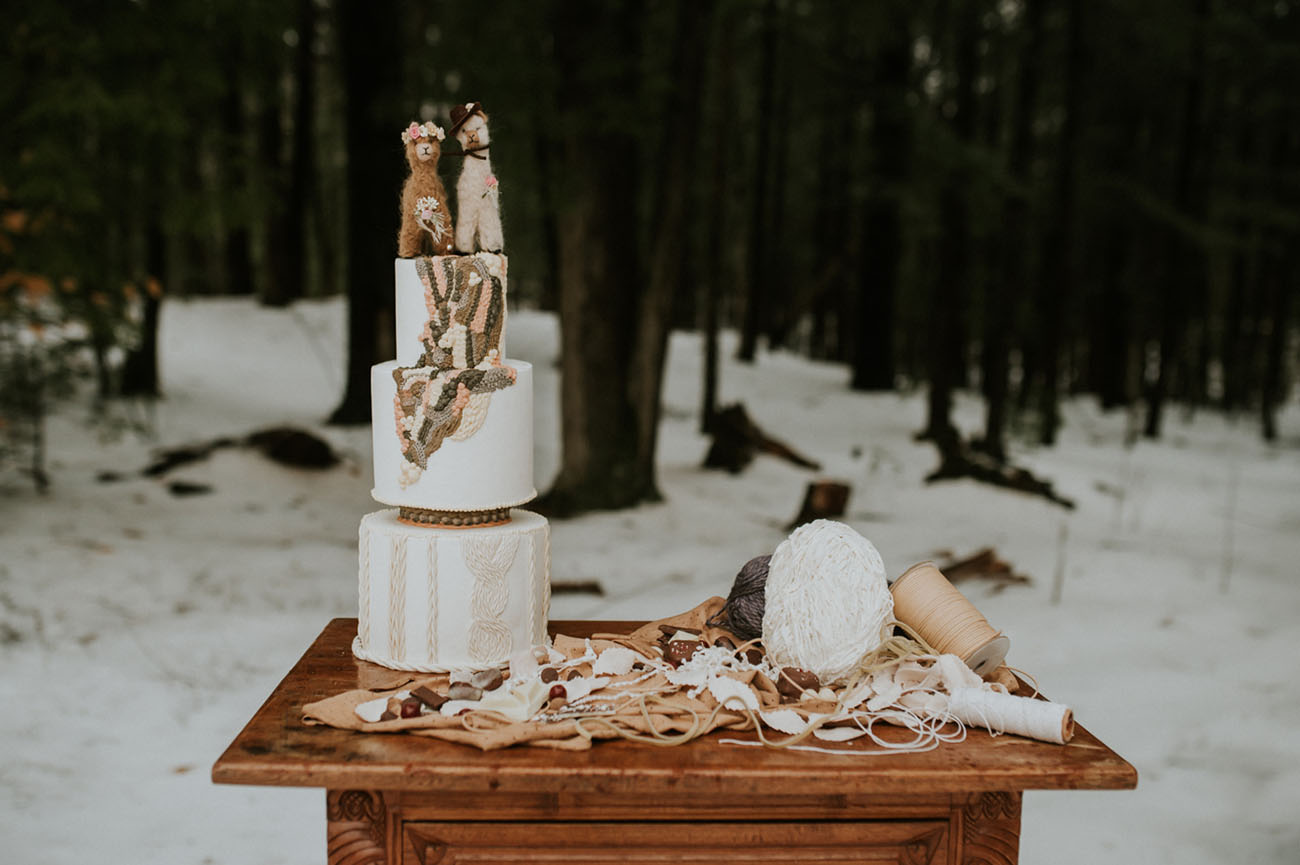 Alpaca Winter Wedding Inspiration