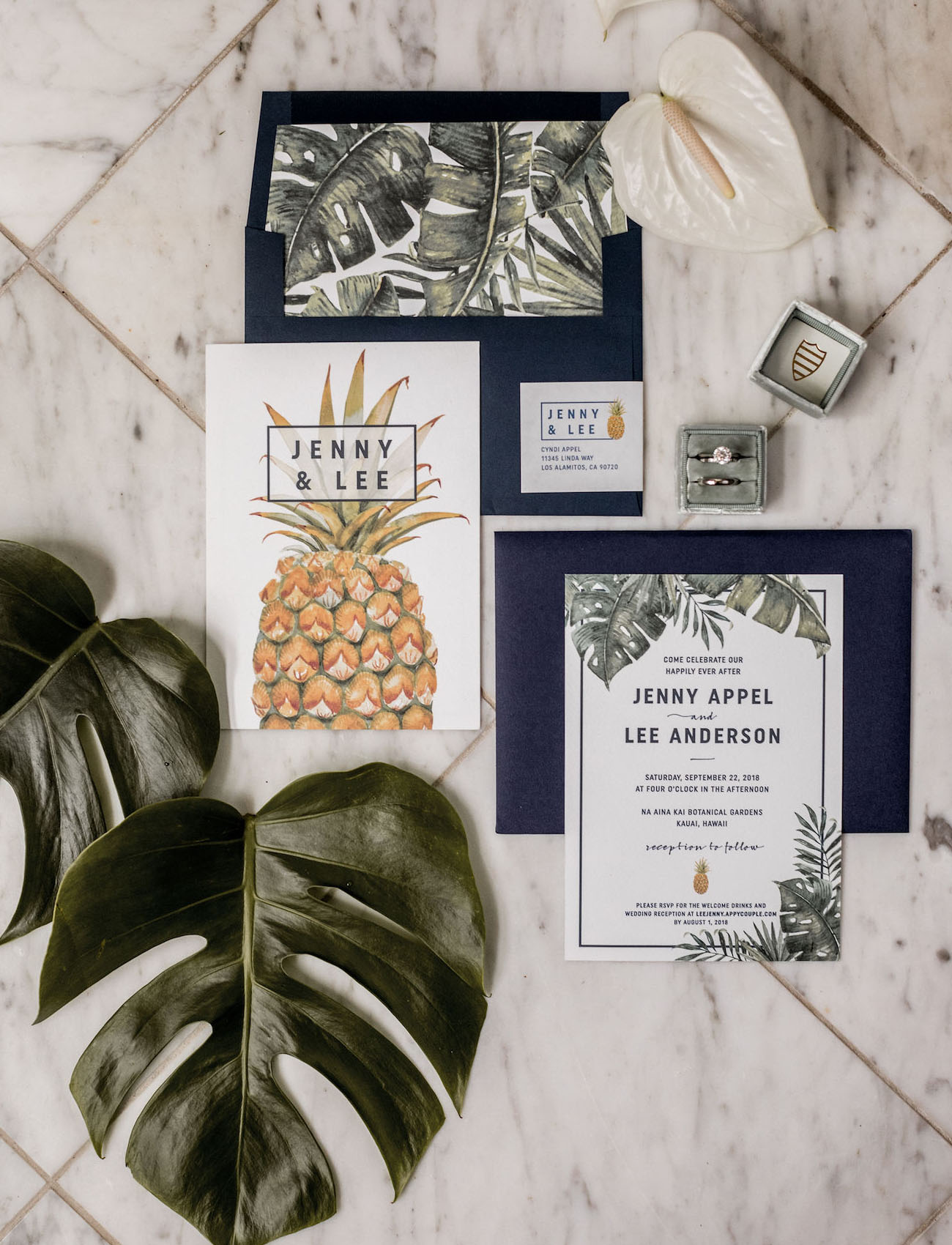 pineapple invitation