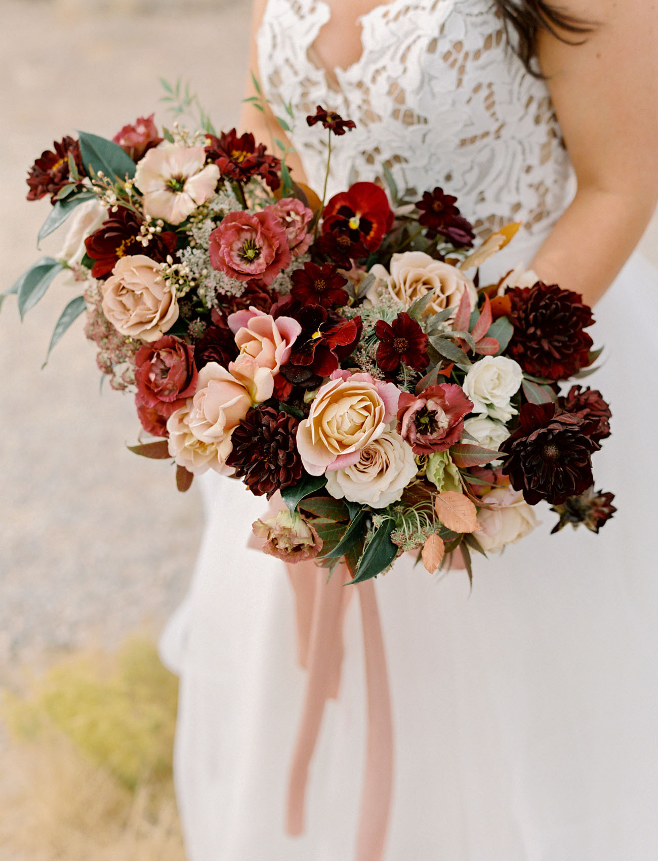 pink and red bouquet