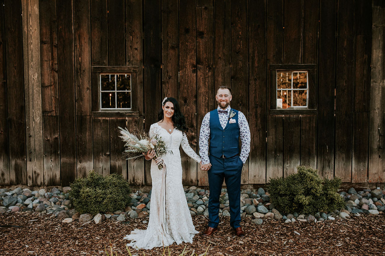 Floral Oregon Barn Wedding