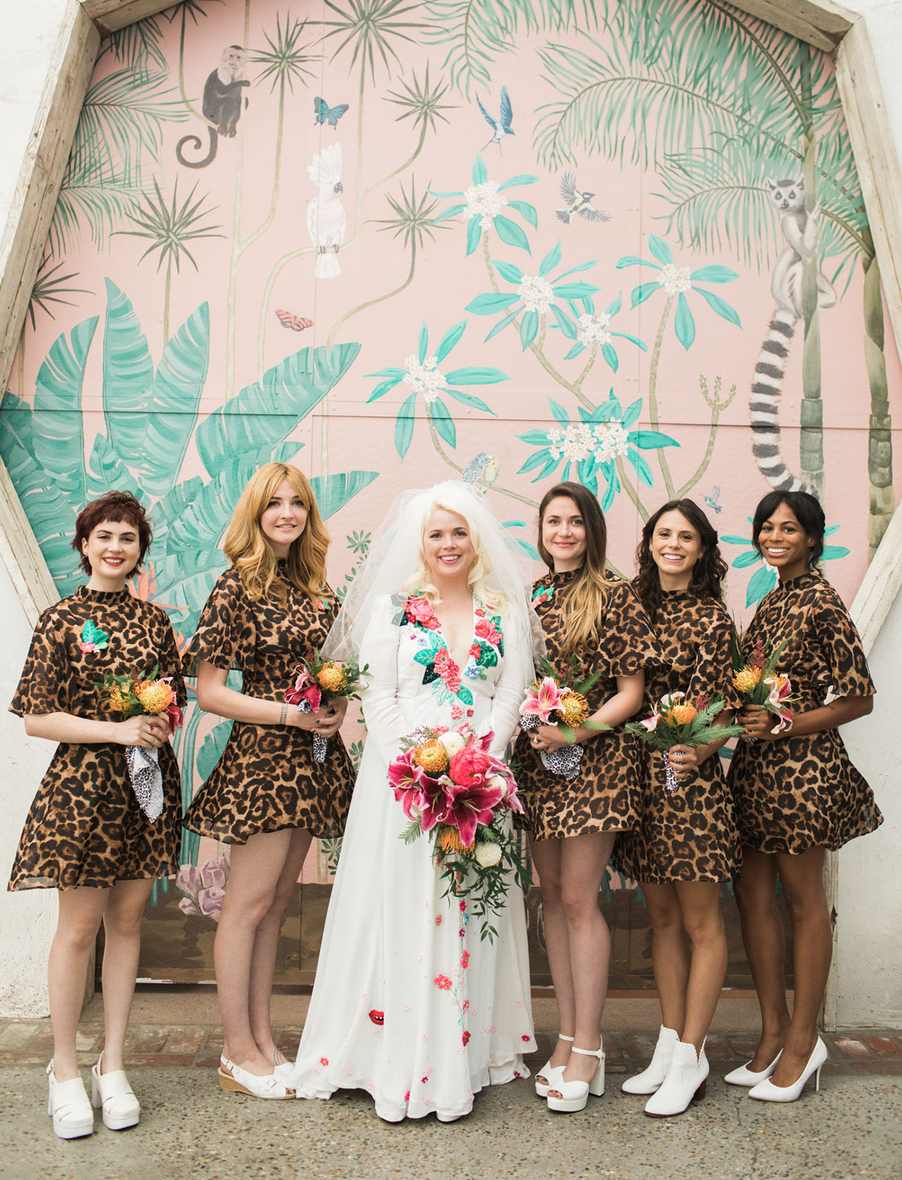 Leopard Print Bridesmaid Dresses
