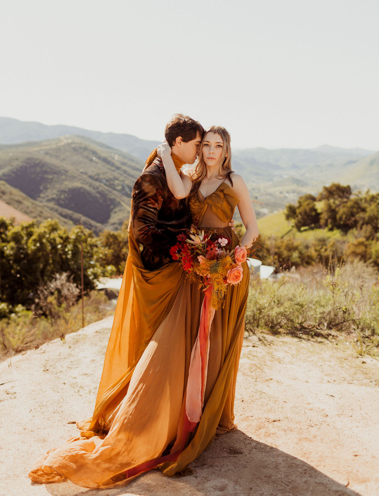 Saffron + Scarlet Valentines Wedding Inspiration