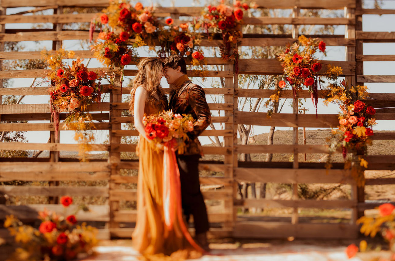 Saffron + Scarlet Valentines Wedding Inspiration