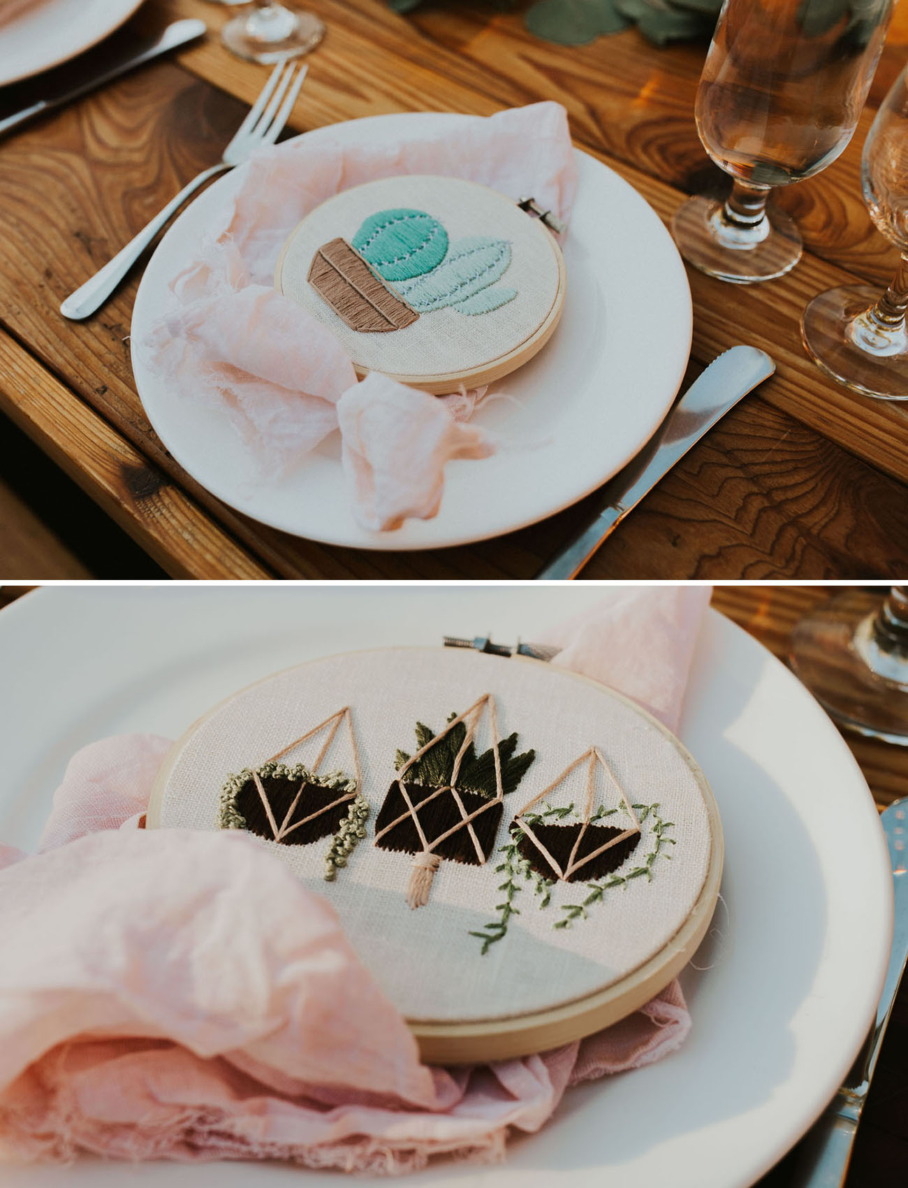 embroidered favors