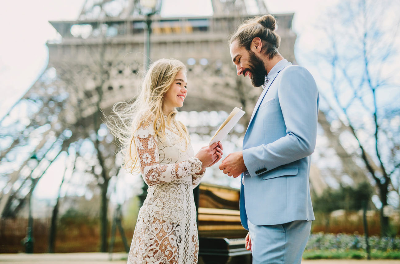 Paris Elopement with a Piano